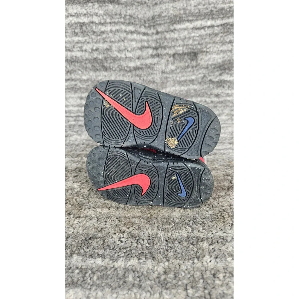Nike Air More Uptempo Baby Sneakers Red Black‎ White Shoes 6C